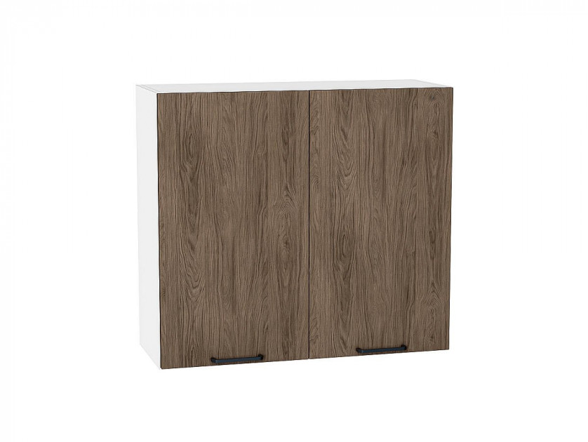 Шкаф верхний с 2-мя дверцами Флэт Brown Casella Oak 2S / Белый 716*800*318 мм