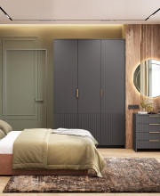 Комод Пандора КМ-02 графит/базальт MF32