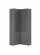 Шкаф угловой Пандора ШКУ-07 графит/базальт MF32