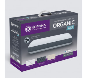 Анатомическая подушка ORGANIC PRO 600х400х130 мм