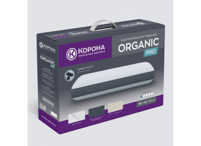 Анатомическая подушка ORGANIC PRO 600х400х130 мм