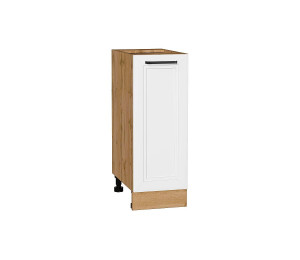 Шкаф нижний с 1-ой дверцей Нео White Silk / Дуб Вотан 816*300*480 мм