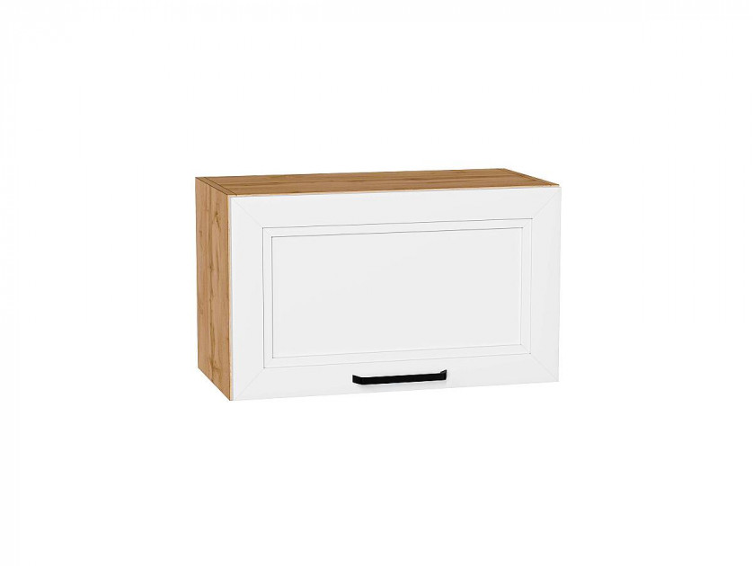 Шкаф верхний горизонтальный Нео White Silk / Дуб Вотан 358*600*320 мм