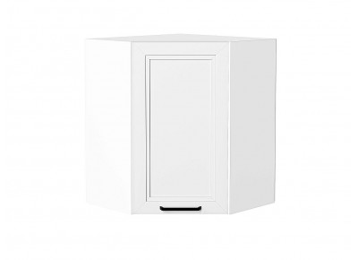 Шкаф верхний угловой Нео White Silk / Белый 716*600*600 мм