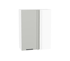 Шкаф верхний прямой угловой Лайт Special Grey / Белый 920*700*345 мм