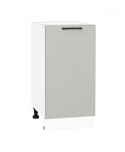 Шкаф нижний с 1-ой дверцей Лайт Special Grey / Белый 816*400*478 мм