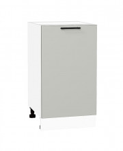 Шкаф нижний с 1-ой дверцей Лайт Special Grey / Белый 816*450*478 мм