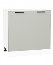 Шкаф нижний с 2-мя дверцами Лайт Special Grey / Белый 816*800*478 мм