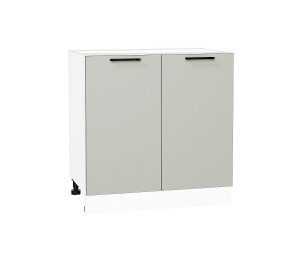 Шкаф нижний с 2-мя дверцами Лайт Special Grey / Белый 816*800*478 мм