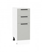 Шкаф нижний с 3-мя ящиками Лайт Special Grey / Белый 816*300*478 мм