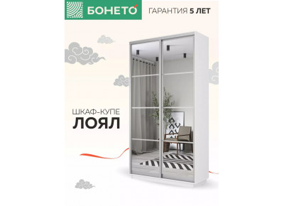 Шкаф-купе Лоял 2дв.- Зеркало, 120х60х220, LoyalZ_120_B