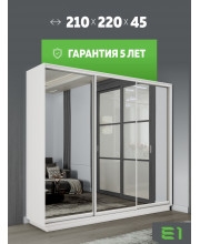 Шкаф-купе Экспенс, 210х45х220 45EEKT_210_B