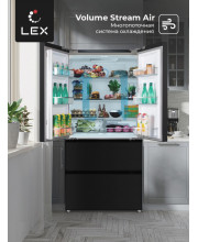 Холодильник трехкамерный отдельностоящий с инвертором LEX LFD575BxID