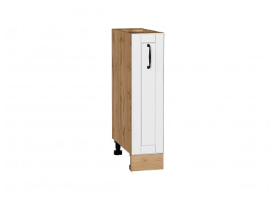 Шкаф нижний бутылочница Дублин Special White/Дуб Вотан 816*200*478