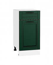 Шкаф нижний с 1-ой дверцей и ящиком Дублин Special Green/Белый 816*400*478