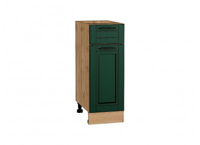 Шкаф нижний с 1-ой дверцей и ящиком Дублин Special Green/Дуб Вотан 816*300*478
