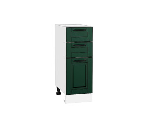 Шкаф нижний с 3-мя ящиками Дублин Special Green/Белый 816*300*478