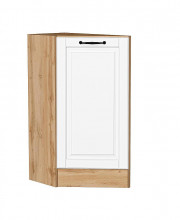 Шкаф нижний торцевой Дублин Special White/Дуб Вотан 816*296*552