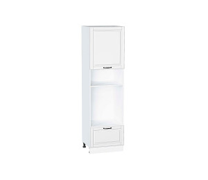 Шкаф пенал с 1-ой дверцей и ящиком под технику Дублин Special White/Белый 2132*600*574
