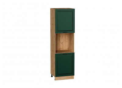 Шкаф пенал с 2-мя дверцами под технику Дублин Special Green/Дуб Вотан 2132*600*574