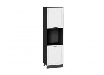 Шкаф пенал с 2-мя дверцами под технику Дублин Special White/Graphite 2132*600*574