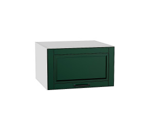 Шкаф верхний горизонтальный глубокий Дублин Special Green/Белый 358*600*574