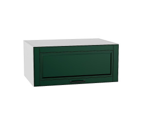 Шкаф верхний горизонтальный глубокий Дублин Special Green/Белый 358*800*574
