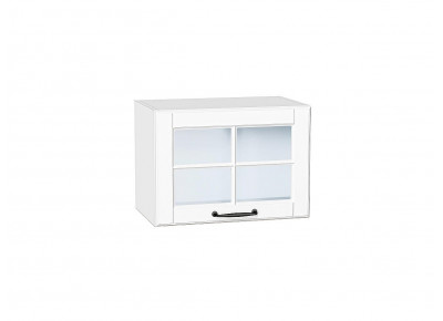 Шкаф верхний горизонтальный остекленный Дублин Special White/Белый 358*500*318