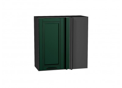 Шкаф верхний прямой угловой Дублин Special Green/Graphite 716*700*345