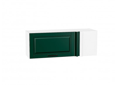 Шкаф верхний прямой угловой горизонтальный Дублин Special Green/Белый 358*1000*350