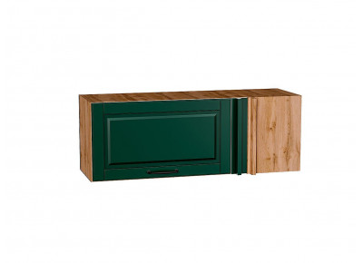 Шкаф верхний прямой угловой горизонтальный Дублин Special Green/Дуб Вотан 358*1000*350
