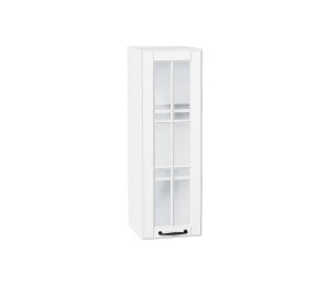 Шкаф верхний с 1-ой остекленной дверцей Дублин Special White/Белый 920*300*318