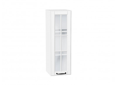 Шкаф верхний с 1-ой остекленной дверцей Дублин Special White/Белый 920*300*318