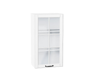 Шкаф верхний с 1-ой остекленной дверцей Дублин Special White/Белый 920*500*318