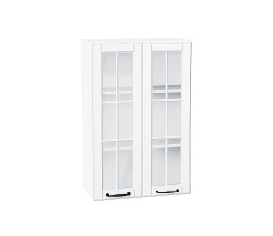 Шкаф верхний с 2-мя остекленными дверцами Дублин Special White/Белый 920*600*318