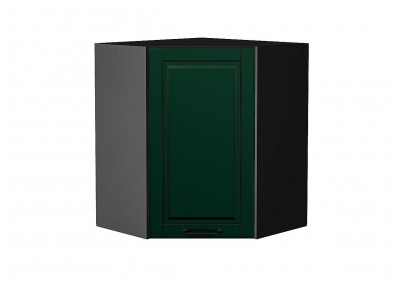 Шкаф верхний угловой Дублин Special Green/Graphite 716*600*600
