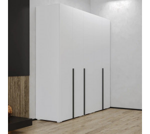 Распашной шкаф GreenMebel Orlando 3995, 200x230х50.9 см, белый