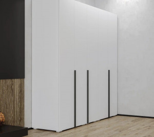 Распашной шкаф GreenMebel Orlando 3995, 200x230х50.9 см, белый