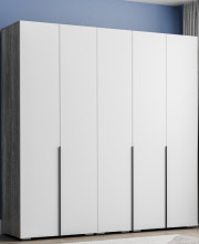 Распашной шкаф GreenMebel Orlando 3995, 200x230х50.9 см, белый