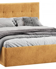 Кровать без ПМ Джоли Тип 1 (без подъемного механизма) Микровелюр Wellmart Yellow