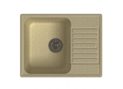 Кварцевая кухонная мойка LEX Garda 620 Ivory