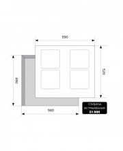 Индукционная варочная поверхность LEX EVI 640 F BL